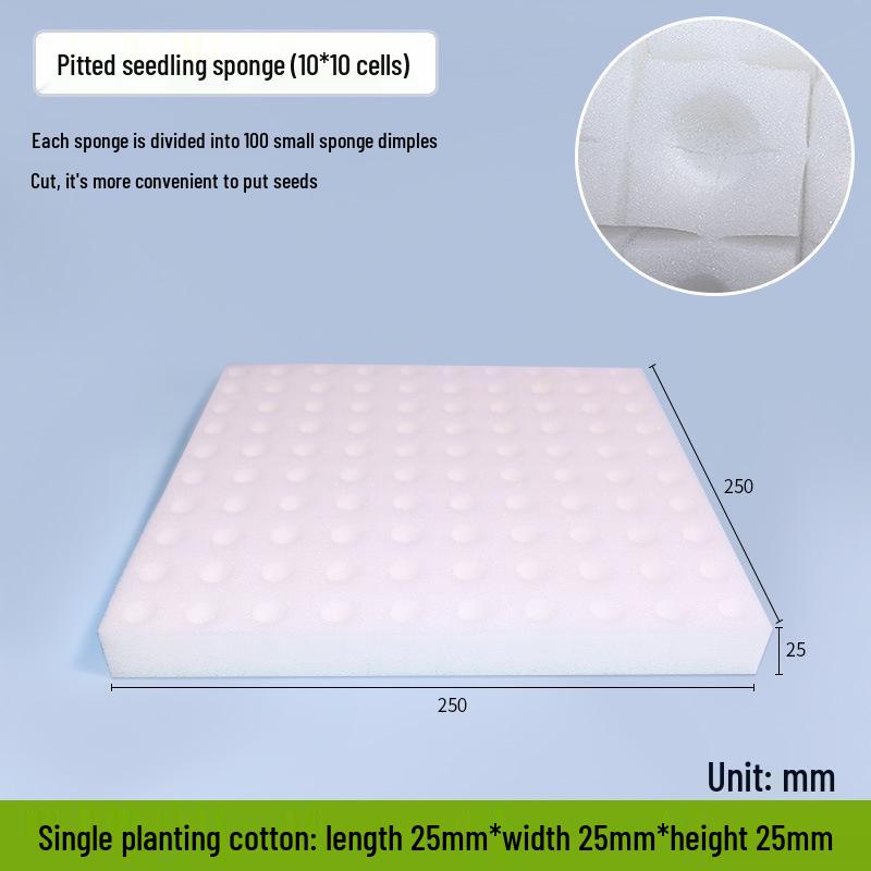 Hydroponic I-Shaped Polyurethane Sponge for Soilless Cotton Seedlings and Vegetables.