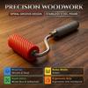 Compact Mini Glue Roller with Spiral Groove for Uniform Application,Feature a Non-Slip Knurled Handle,Perfect for Wood Veneering