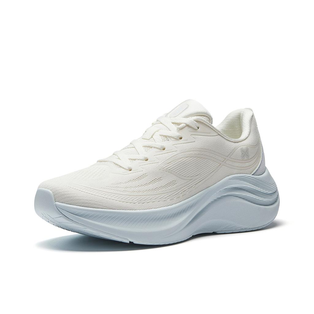 Anta Leaf 6 Thick Mesh Comfortable Fashion Versatile Height Increasing Lightweight Low Top Running Shoes Women Sneaker White Blue 922545524-5