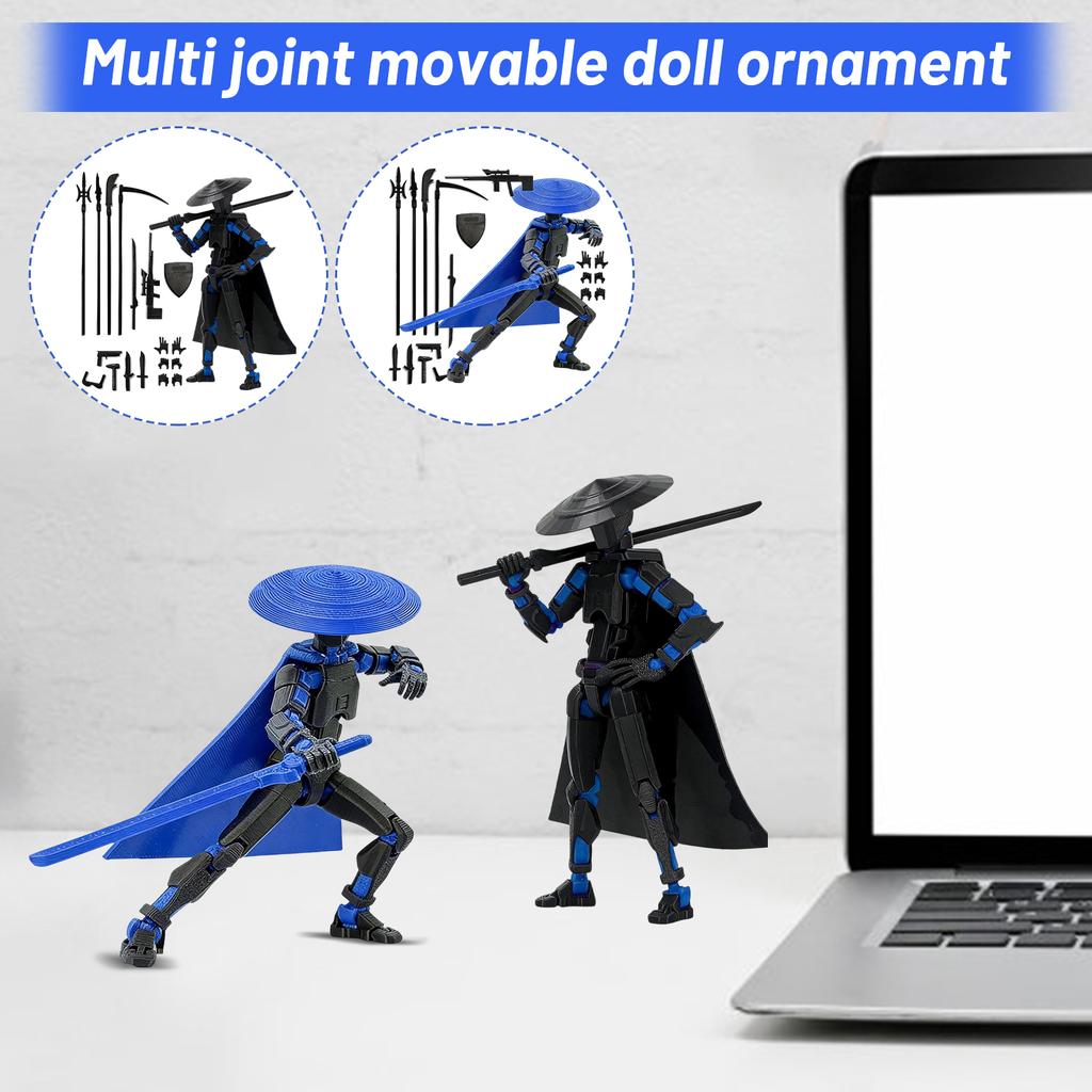 Multi-Joint Articulated Action Figure Collectible Model Arts Poseable Decorative Statue for Display