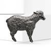 Trendy Rhinestone Enamel Sheep Brooches For Women Unisex Elegant Zodiac Animal Pins Casual Party Jewelry Accessories Gifts