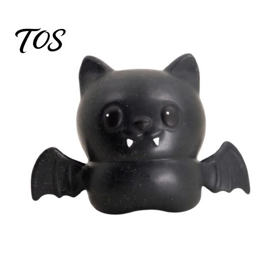 Stress Relief Bat Toy Halloween Glitter Squeeze Ball, Soft TPR Slow Rising Fidget Gothic Style Party Favor for Anxiety Relief, Cute Decompression