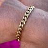 Silver/Gold/Black Cuban Chain Bracelet Stainless Steel Couple Bracelet  for Men Women