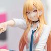Anime My Dress-Up Darling Kitagawa Marin Sitting Position Anime Figure Model Statue Collection Desktop Decoration