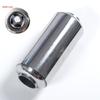 Universal Middle Section of Exhaust Pipe Exhaust Tip Muffler 63MM(2.5")  Inlet Muffler Tip Pipe Exhaust Polished Stainless Steel