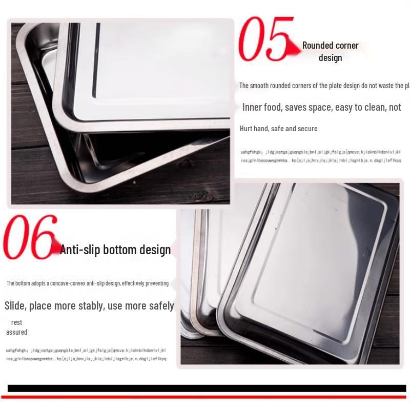 Jingyuheng Stainless Steel Rectangular Baking & Serving Tray