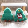 Cute Cartoon Plush Christmas Tree Doll Pendant Creative Backpack Hanging Ornament Decorative