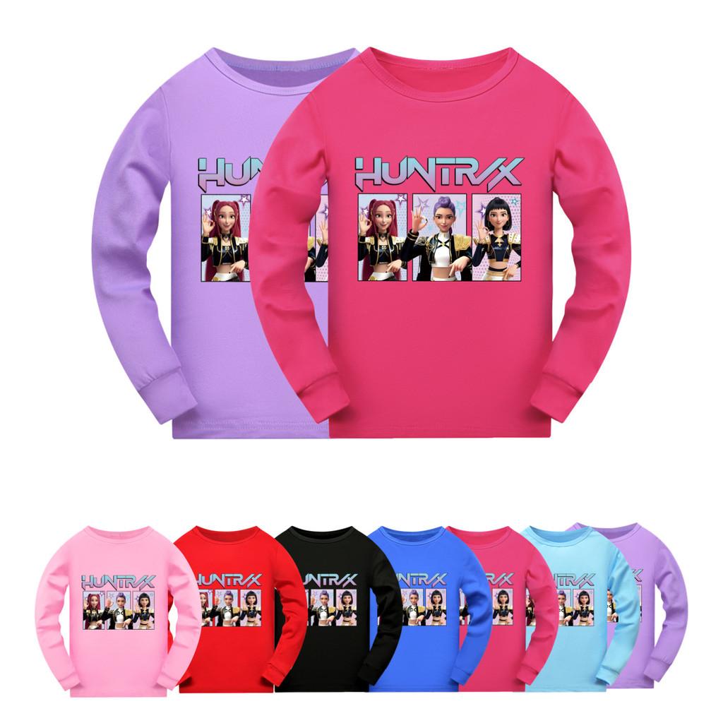 5233 Kids Girls Rumi Zoey Mira Super Star Print Long Sleeves T-Shirt