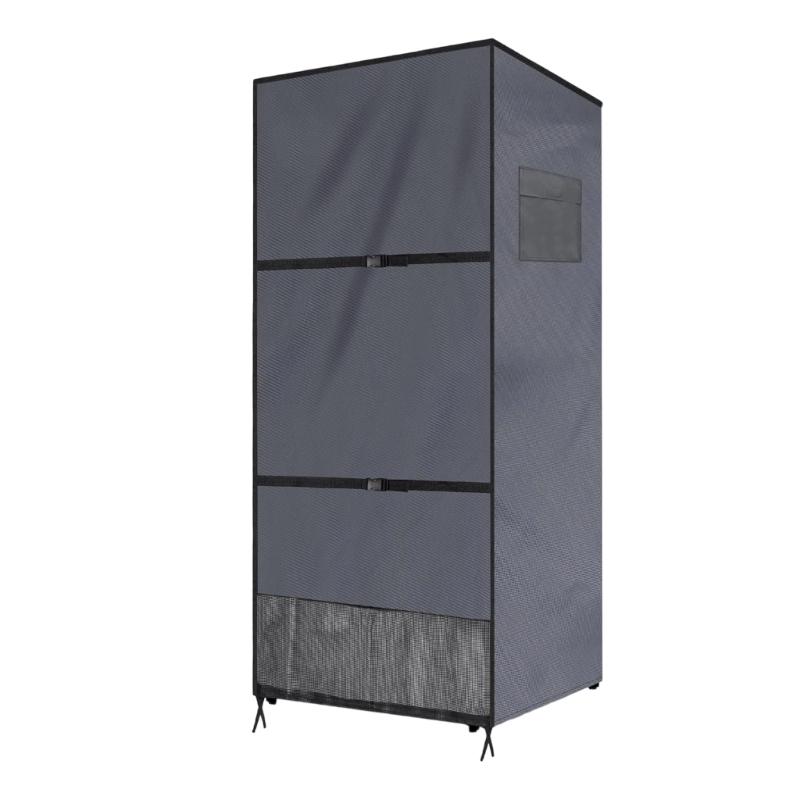 Waterproof Upright Freezer Lid with Zipper Dustproof Refrigerator Cover With Enhanced Durability For Outdoor Use