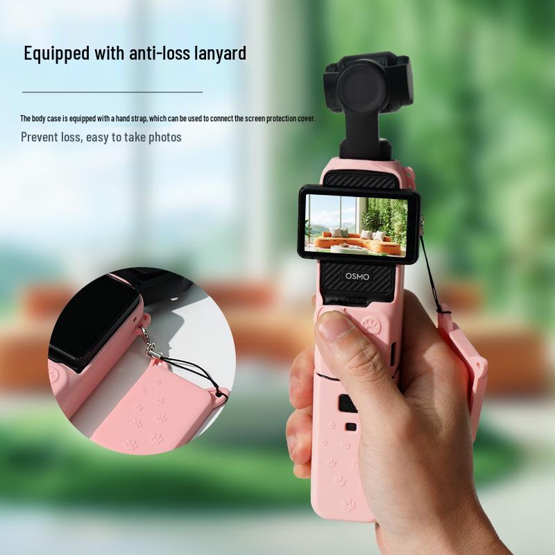 DJI Osmo Pocket 3 Silikon Koruyucu Kılıf: Gimbal Kamera için Toz Geçirmez, Darbeye Dayanıklı Kılıf