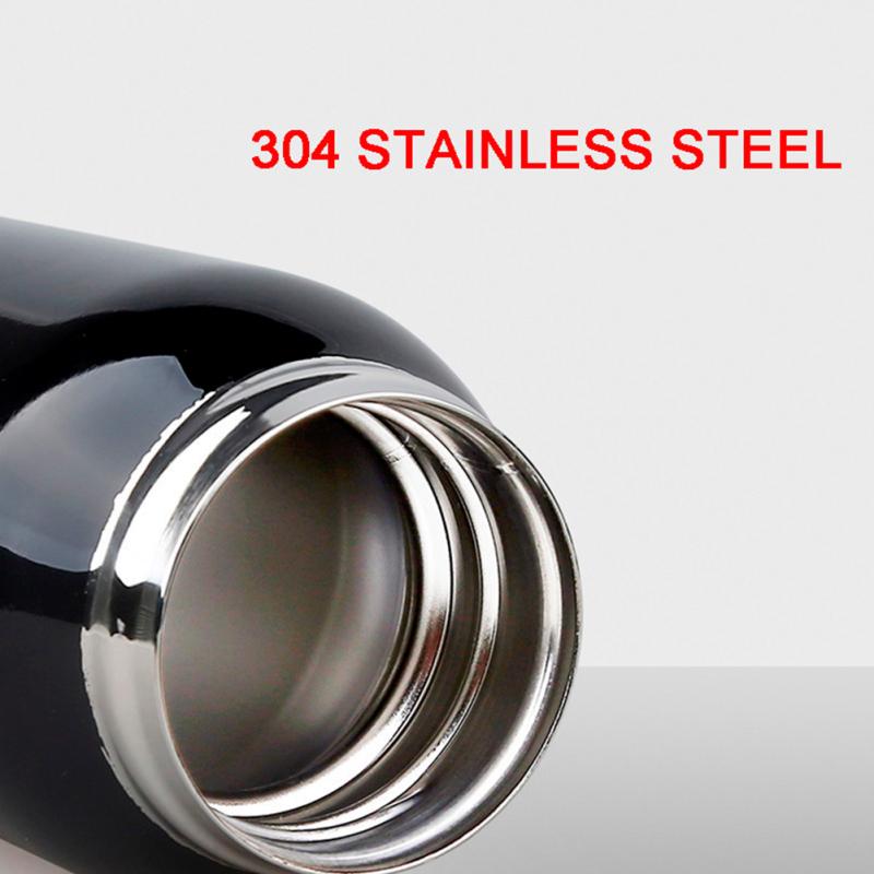 500ml Stainless Steel 304 Thermos Cup Bouncing Cover Straw Vacuum Portable Kettle For Cycling