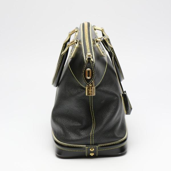 LOUIS VUITTON Suhari Lockit PM Handbag Goat leather Noir unisex M91888 Used