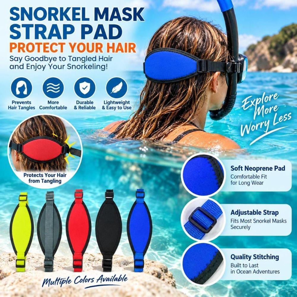 Neoprene Diving Mask Strap Quick-Dry Hair Protector Wrap Snorkel Mask Strap Cover Dive Accessories
