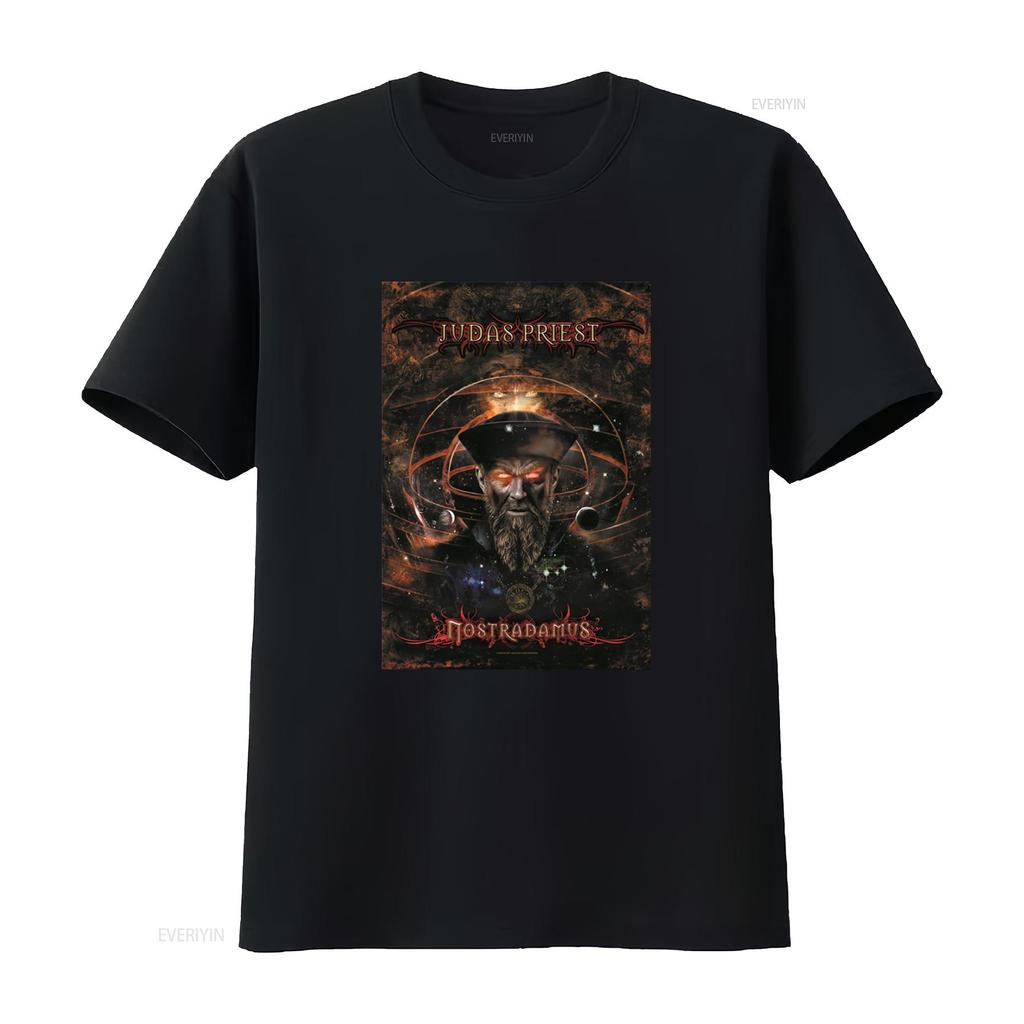 Judas Priest Nostradamus Heavy Metal Band Concert T Shirt Vintage Washed Soft Streetwear Stylish Casual Graphic Unisex