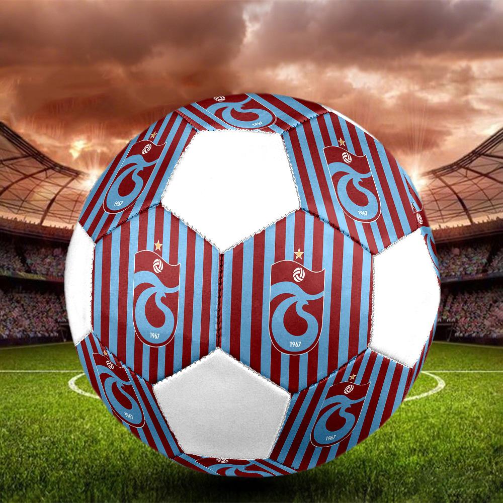 1 Stück Trabzonspor Club Größe 5 Fußball PrahaHallenfußball Ball Bunt Alle Altersgruppen Maschinengenäht PVC Wettkampfbereit Langlebig Hoher Rückprall