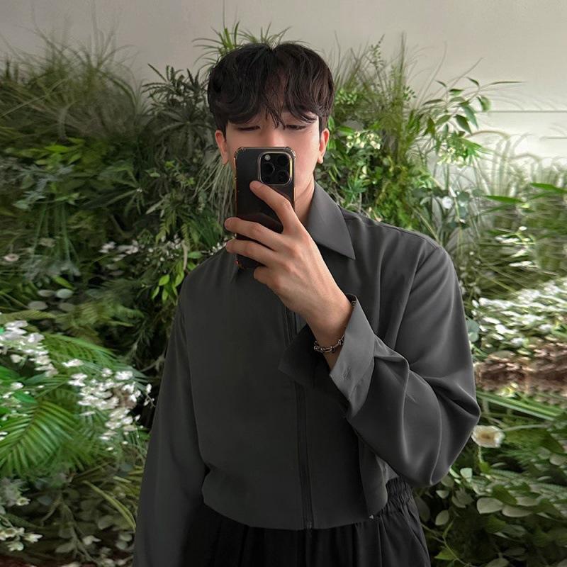 

Niche Fake двухсекционный пиджак с лацканами, мужское весеннее пальто свободного покроя в корейском стиле, модный повседневный топ 2XL