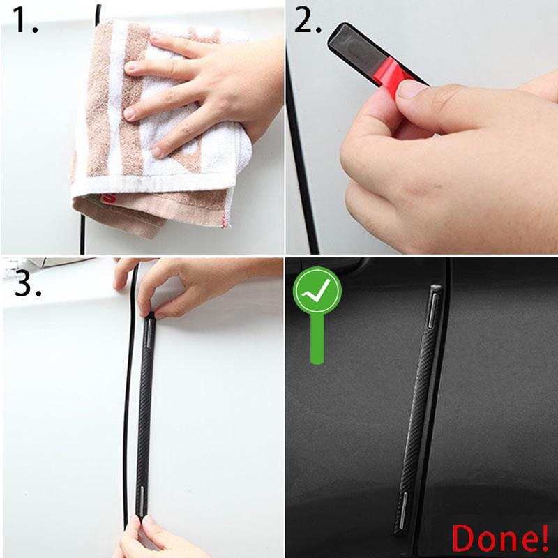 Car Accessories Bumper Corner Guard Cover Anti-Scratch Protector Sticker Universal Rubber Strips Sticker