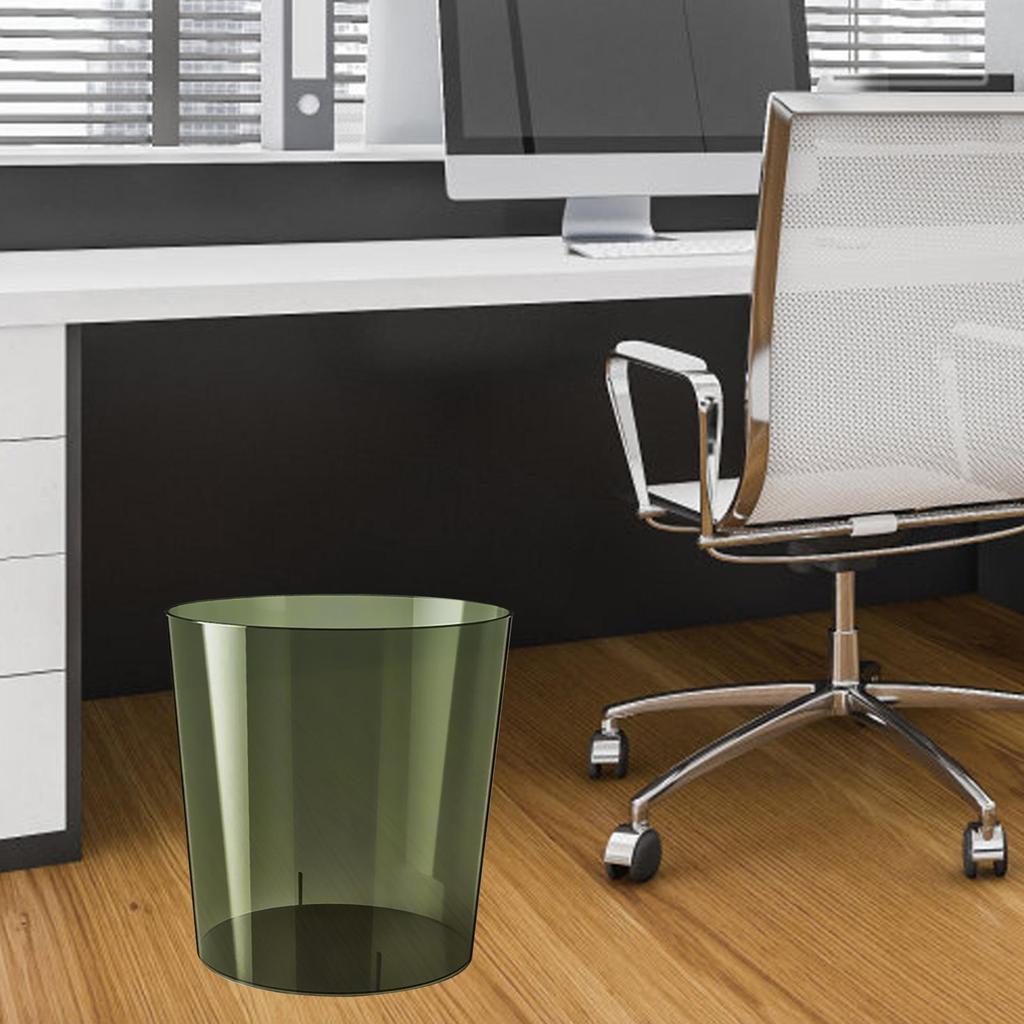 Wastebasket Transparent Modern Rubbish Bin for Home Kitchen Dressing Table