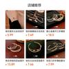 Elegant Double-Layer Open Cuff Bracelet With Zircon Butterfly Floral Design Women Gold Tone Copper Alloy Jewelry