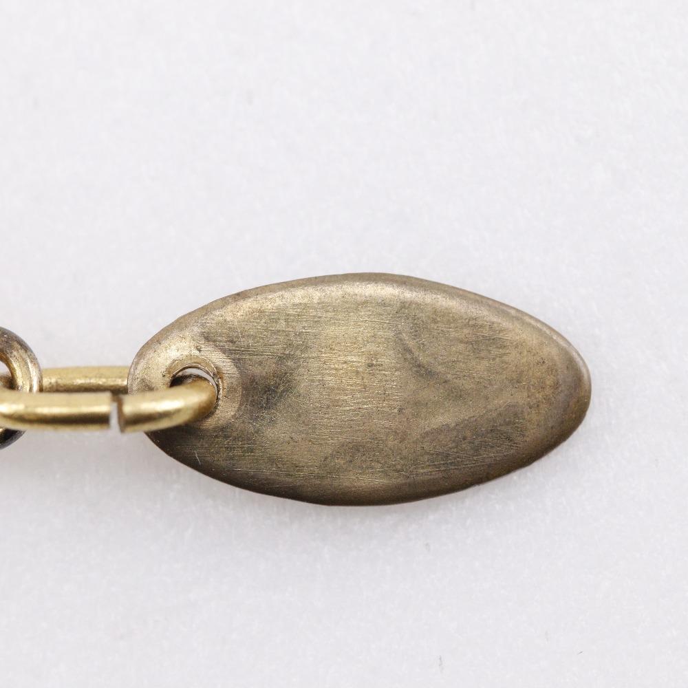 CHANEL COCO Mark Necklace vintage Plated Gold 7.5g Women Used