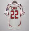 Wholesale sports outdoor retro series AC Milan jersey No. 22 Kaka No. 80 Ronaldinho same football jersey short sleeves