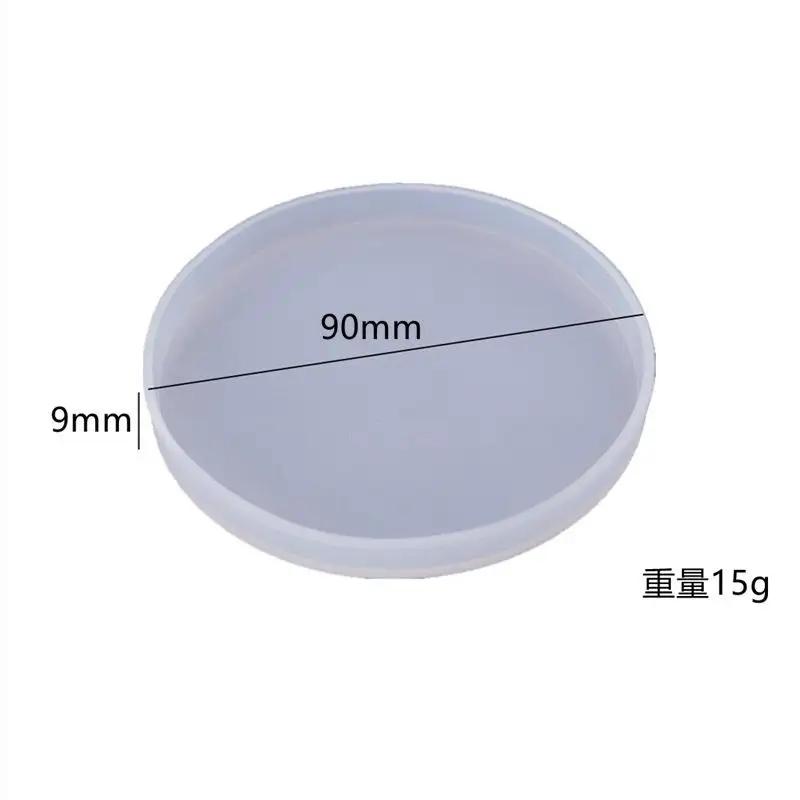 Round Cup Storage Box Mold Diy Crystal Epoxy Resin Coaster Round Coaster Box Storage Box Silicone Mirror Mold