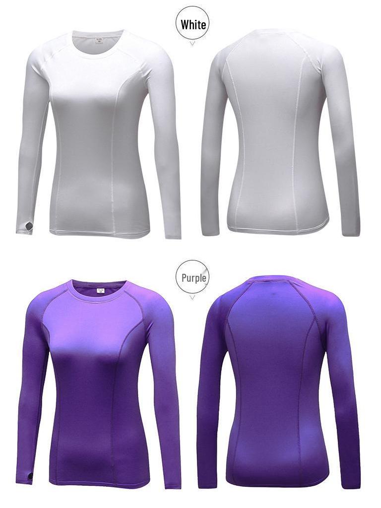 Women's Quick-Dry Velvet PRO Tight Fit Long Sleeve Running Shirt 5021