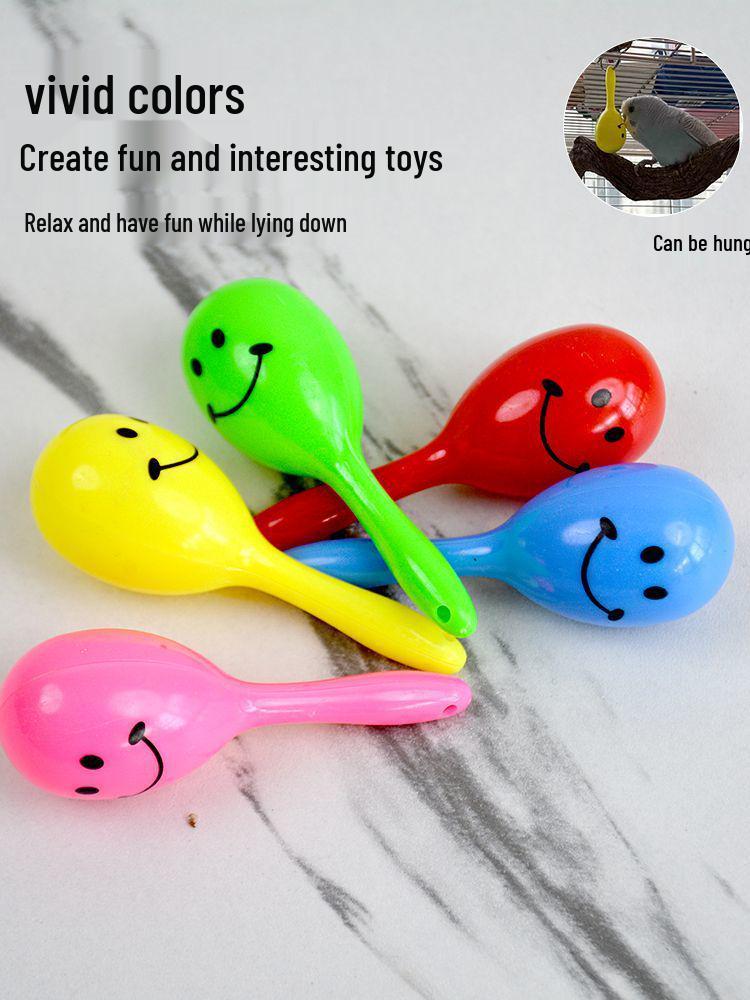 

Игрушка Parrot Chew: Песочная погремушка для кореллы, конура, ожерелового попугая - Снимает скуку, саморазвлечение, развивающая Piece