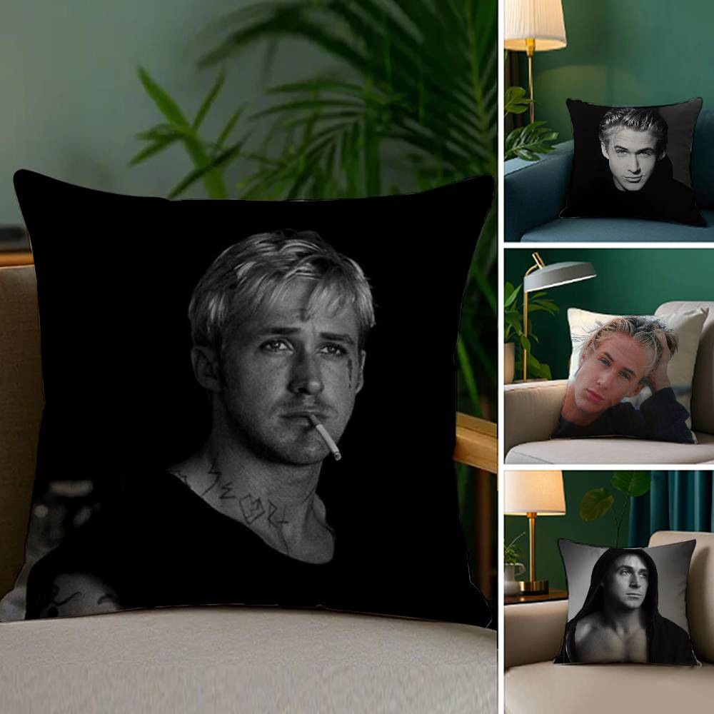 Singer RRyan GoslingS Pillow Case Sofa Living Room Bedroom Doublesided Printing Square Cushion Nap Time Pillow Case