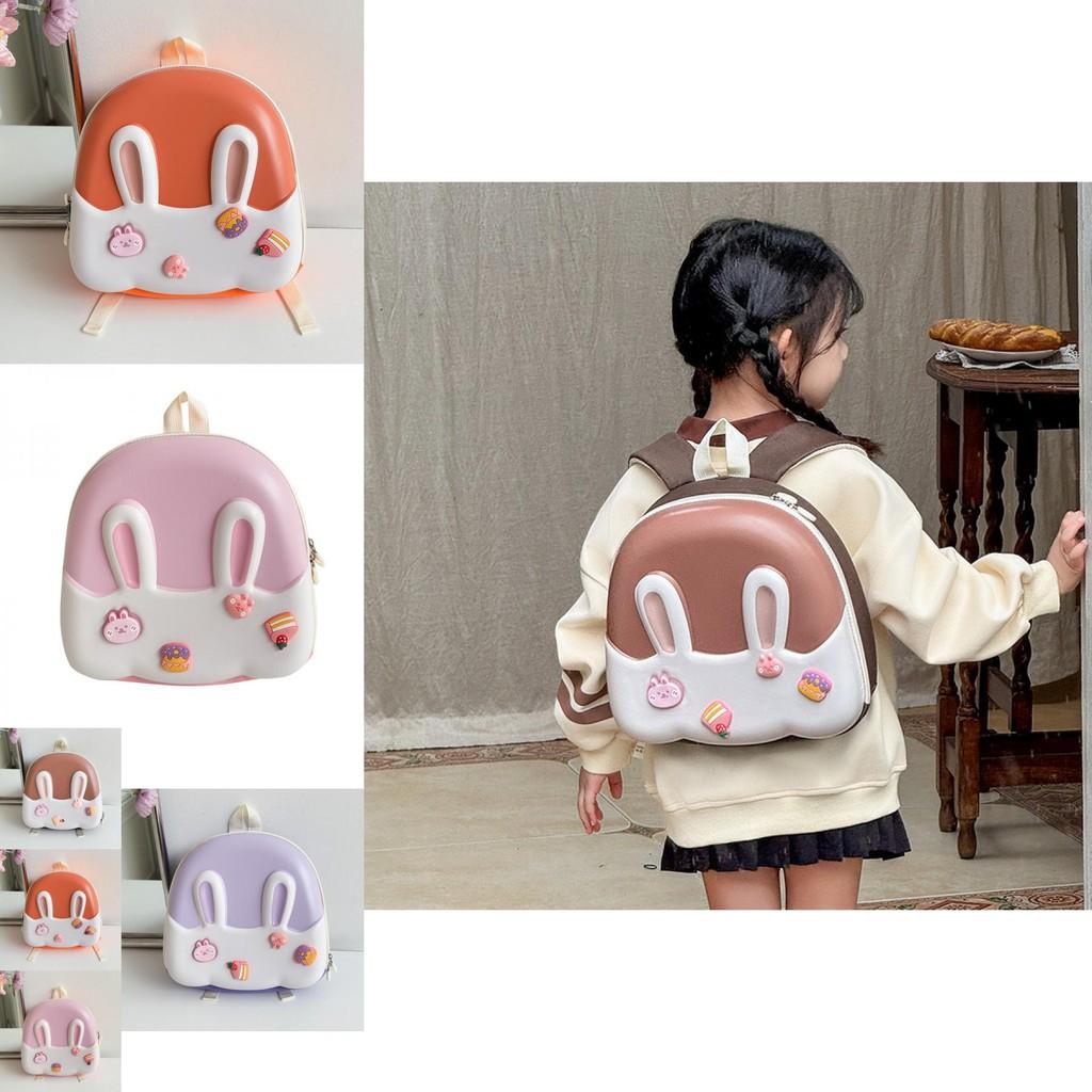 Adorable Cartoon Rabbit Backpack For Kids Lightweight Breathable Oxford Fabric