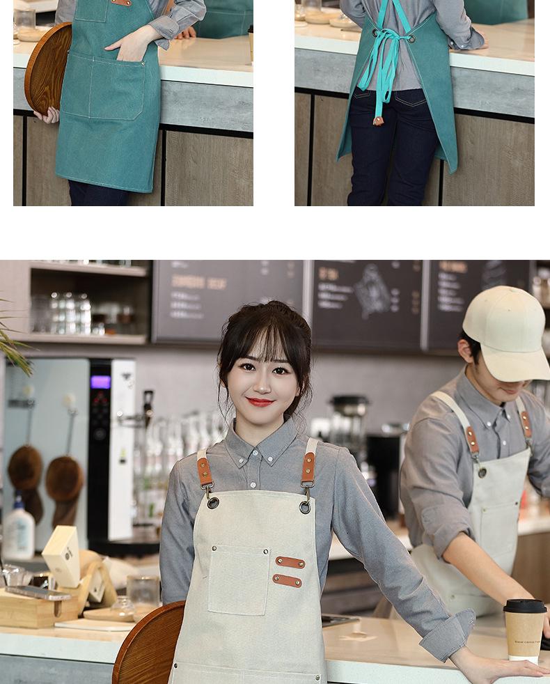 Wasserdichte, individuell bedruckte Arbeitskittel für Kaffee – Ölbeständige Haushaltsküchenschürze