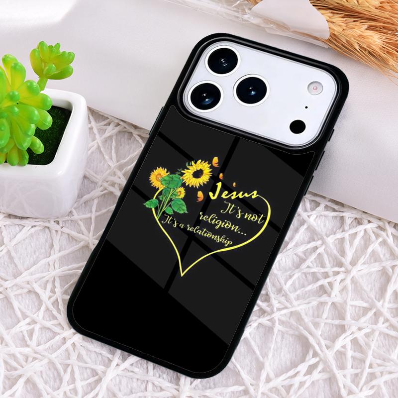 

Sunflower Jesus Christ Shockproof Phone Case for iPhone 17 Air 16e 15 11 12 14 13 Pro Max Cover Coque iPhone 13 Pro