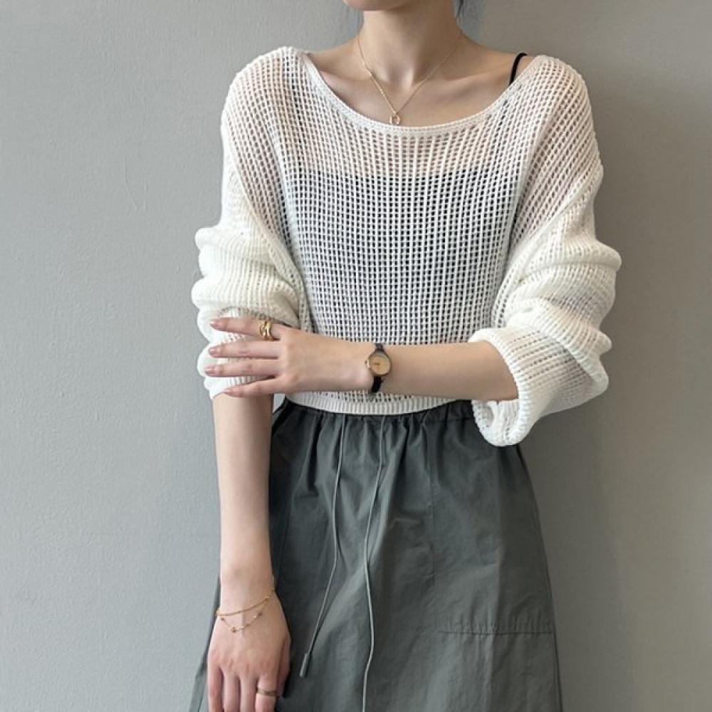 Maia Summer Mesh Knit Top Maiac046 