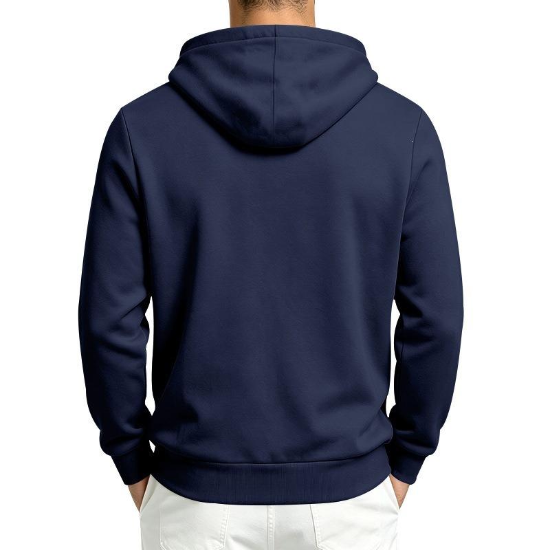 Heren S Half-ritssluiting Hoodie Sweatshirt Effen Kleur Casual Lange Mouwen Pullover