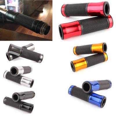 2X 7/8" motocykl CNC kolo jízdní kolo Hliníková řídítka Gumové gelové rukojeti pro Honda Yamaha kawasaki Suzuki Benelli