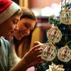 6 Stück bruchsichere Weihnachtsdekoration Kugeln mit Schuppen Hängende Weihnachtskugeln Dekoration Partyzubehör Glitzernd