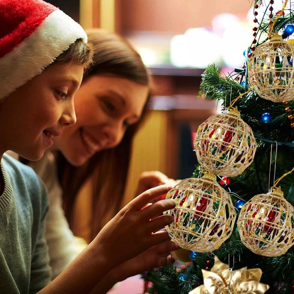 6 Stück bruchsichere Weihnachtsdekoration Kugeln mit Schuppen Hängende Weihnachtskugeln Dekoration Partyzubehör Glitzernd