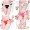 Plus Size Erotic Lace-Up Thong Tie-Up Sexy Women’s Panties