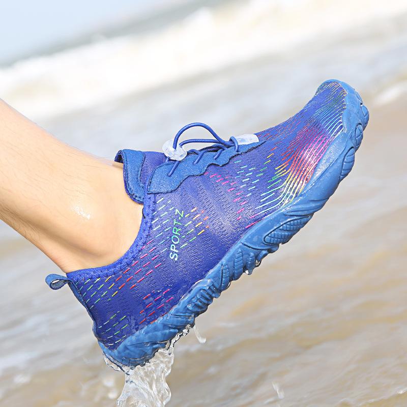 Men's mountaineering, hiking, rock climbing shoes, barefoot five-finger shoes, women's outdoor swimming, creek walking and wading sports and leisure