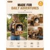 Fashion Transparent Visible Pet Carrier, Portable Large Capacity Breathable Handheld & Dual‑Shoulder Bag for Cats Small Dogs