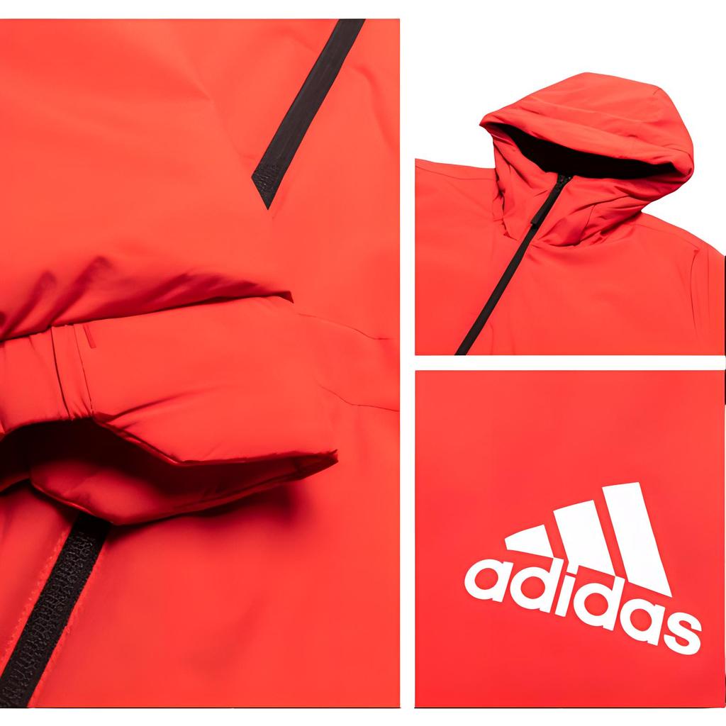 Adidas Cny W Urban Fc New Year Series Mid-Length Casual Sports Cotton Jacket Women Jacket Red FT9411