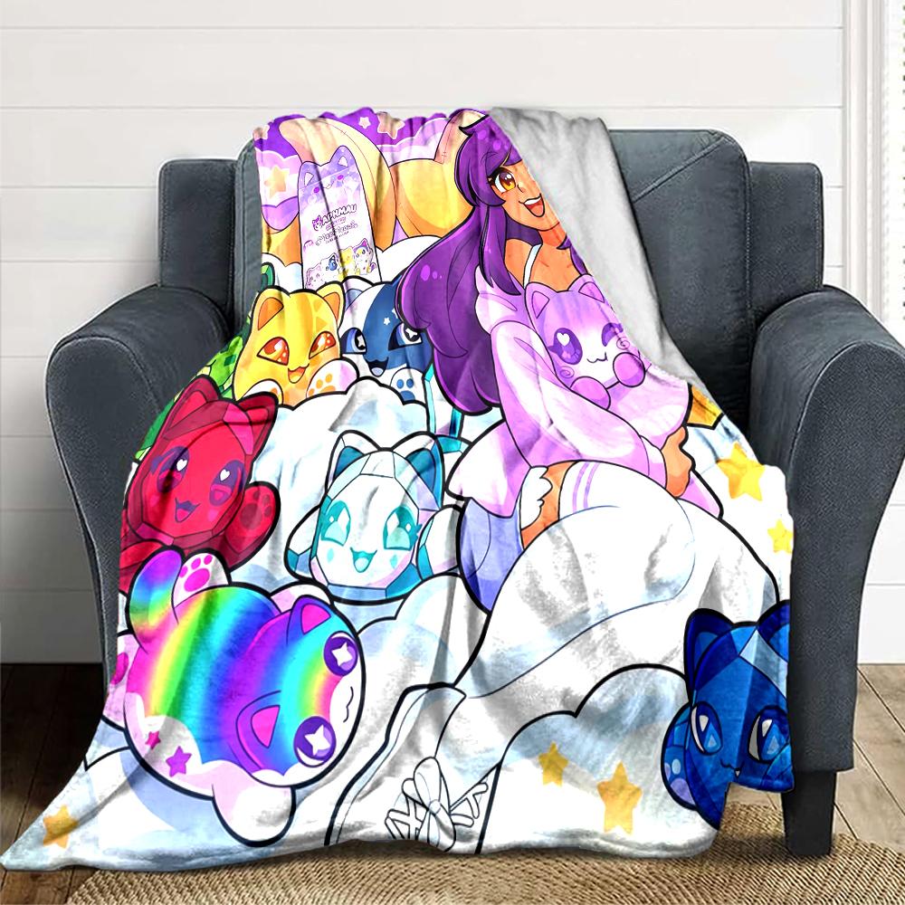 1Pc Aphmau'S Whimsical World Blanket For Couch Bed Plush Cozy Fuzzy Blanket Super Soft Warm Blankets For Fall And Winter 09181