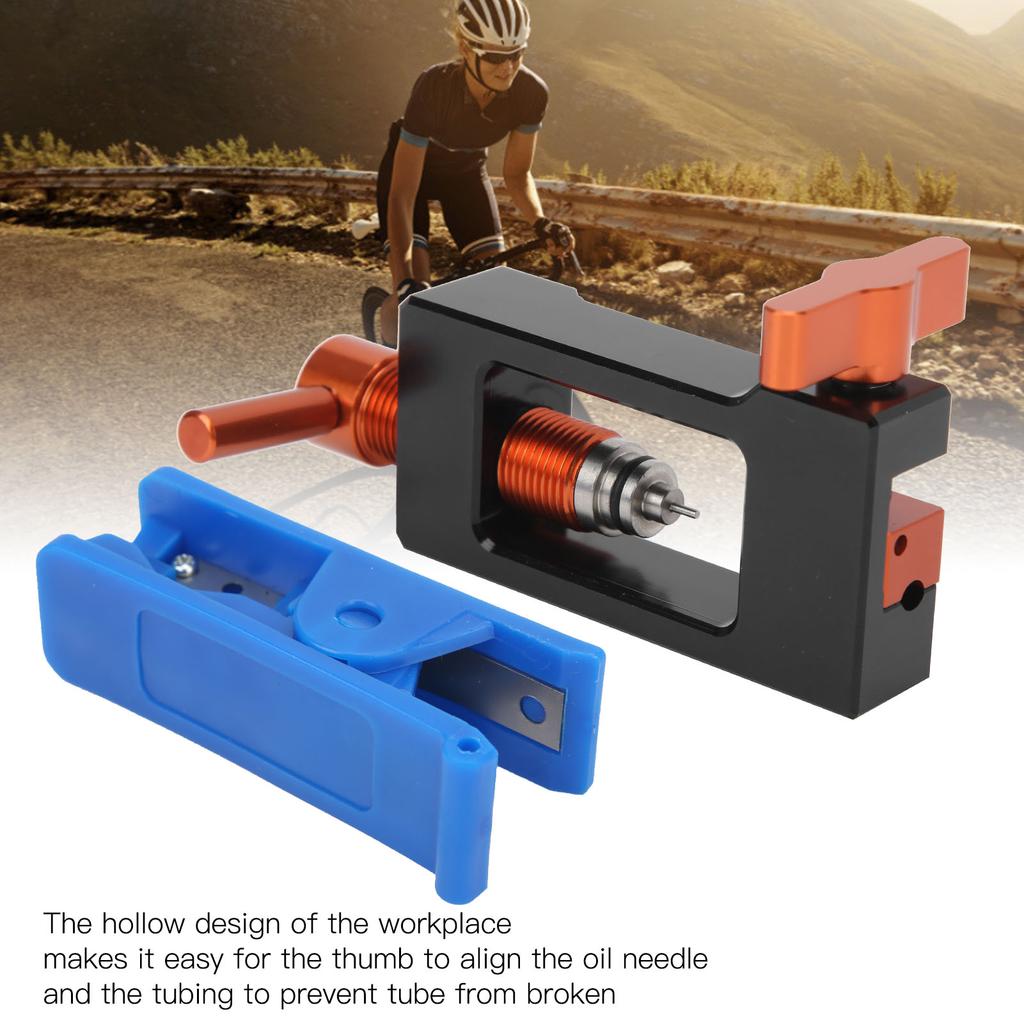 Cycling Needle Driver Insertion Tool Cycling Repair Tool with Hydraulic Hose Cutter