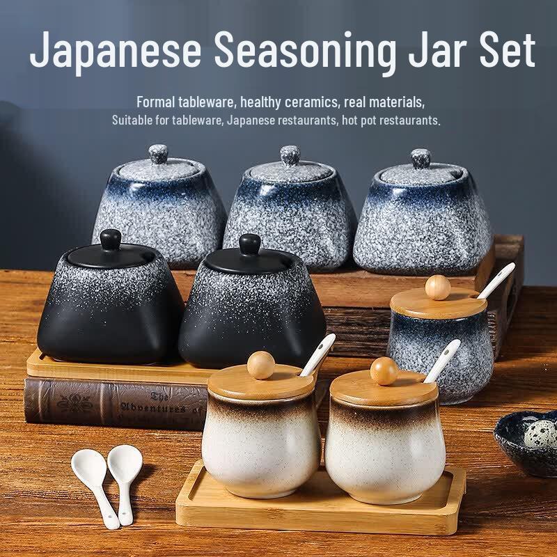 Japanese Ceramic Condiment Set