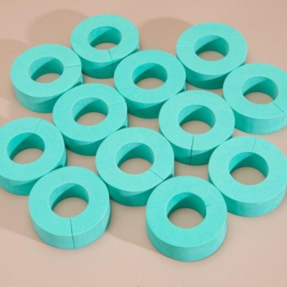 

12Pcs Portable Hair Roller C Shape Hair Foam Rollers Hair Salon Sponge Curler Girl Green 7CM