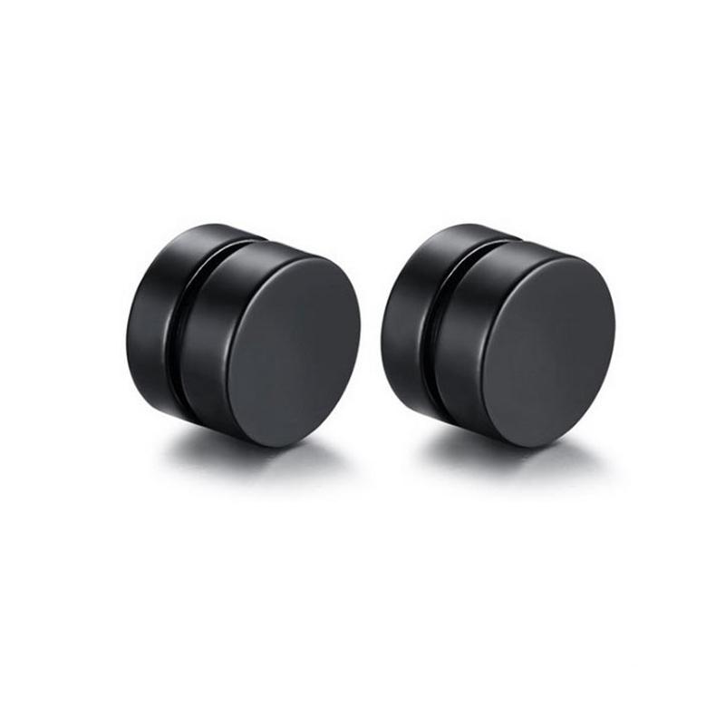Men's Fashion Hip Hop Personalized Magnetic Stainless Steel False Earrings