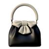Handbag Contrasting Color Bowknot Bucket Bag Wrinkle Textured Commuting Spring Summer New Fashionable Woman Sweet