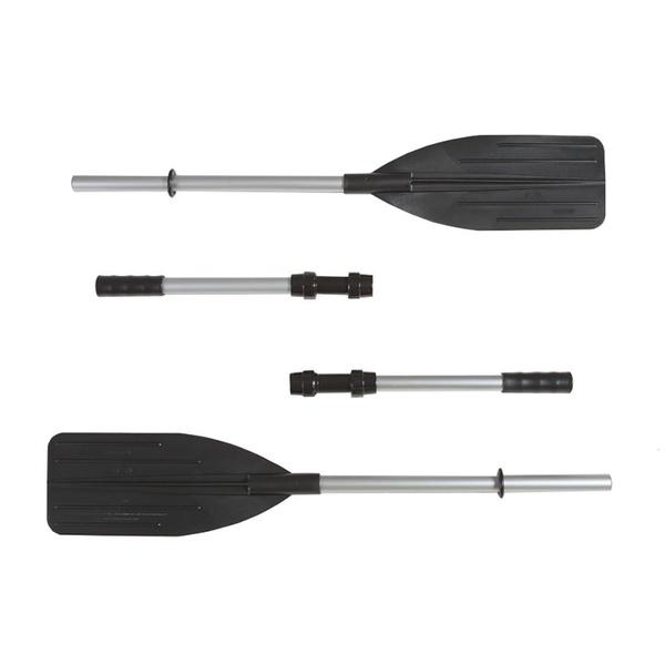 Intex Excursion 5 Person Inflatable Fishing Boat Set With 2 Oars