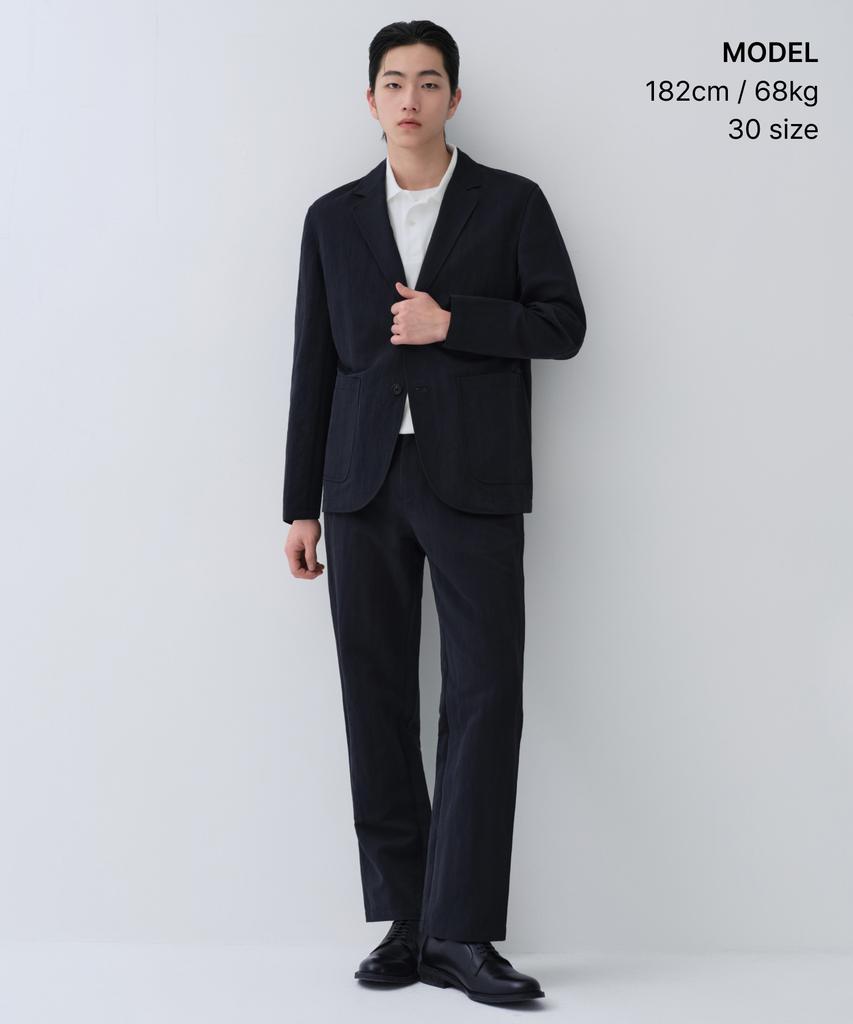 MUSINSA STANDARD [City Workers] Tapered Calm Pants [Navy]
