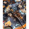 Women S Elegant Printed Simulated Silk Square Scarf For Summer Sun Protection
